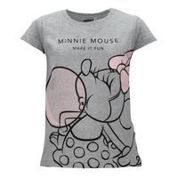 Bluzka dziecięca t-shirt Myszka Minnie szara 128