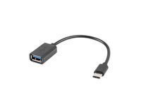 ADAPTER USB-C(M)->USB-A(F) 2.0 15CM OTG CZARNY