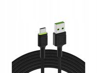 Kabel USB - USB typ C Green Cell KABGC06 1,2 m czarny
