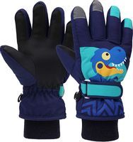 Rękawiczki Narciarskie Dla Dzieci Zimowe Ciepłe Xs Dinozaur
