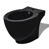 Bidet okrągły stojący wysokiej jakości ceramika czarny