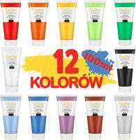 Creative Deco Farby Akrylowe 12 kolorów x 100ml