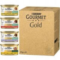 Purina Gourmet Gold Mix smaków Mokra karma dla kotów 85 g x 24 sztuki