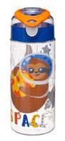 Bidon butelka TRITAN FUN 0,5 l 500 ml do wody soku napoju  BPA free wz. 3 N SPACE niebiesko-pomarańczowy leniwiec