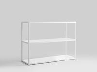 Regał HYLLER METAL 100x75 - biały, do biura, meble skandynawskie