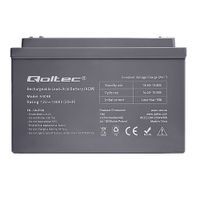 Akumulator AGM Qoltec 12V 100Ah