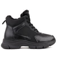 Sneakersy botki czarne 2 Pierres 37 Czarny