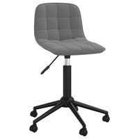Lumarko Obrotowe krzesło biurowe, ciemnoszare, tapicerowane aksamitem!