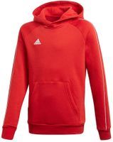 Bluza dla dzieci adidas Core 18 Hoody Junior czerwona CV3431 128cm