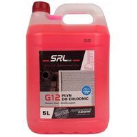 Płyn do chłodnic G12 do -35°C 5 litrów Czerwony Płyn do układu Chłodzenia SRL 5L Różowy