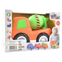Zabawka dla dziecka betoniarka z bębnem Let's Play kolor pomarańczowo zielony