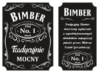 16x Etykiety nalepki na BIMBER wódkę alkohol naklejki na butelki