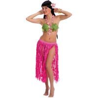 Spódnica "Hawajska Długa", różowa, Carnival Toys, 70 cm