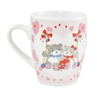 Kubek ceramiczny baryłka 300 ml - Misie I love you 1