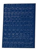 Litery samoprzylepne z folii 1,5 cm niebieskie