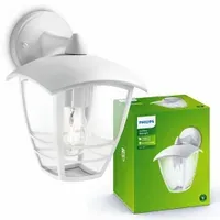 PHILIPS LAMPA ogrodowa LED KINKIET elewacyjny CREEK E27 biała LATARNIA