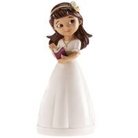 Figurka na tort "Komunia Dziewczynka z diademem", Dekora, 13 cm