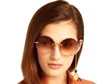 Okrągłe Okulary  bezramkowe przeciwsłoneczne O70_Brązowecieniowane