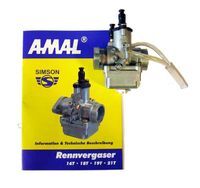 Gaźnik SIMSON AMAL 16T 16mm ORG + instrukcja