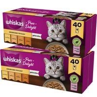 Whiskas Karma dla kotów Pure Delight drobiowe frykasy w galaretce 85 g x 80