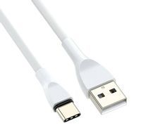 KABEL USB TYPU C Szybkie Ładowanie QC 100cm biały KK22