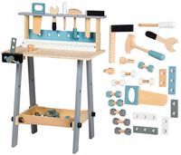 Drewniany warsztat narzędzia 32el zabawki Ecotoys