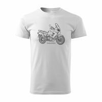 Koszulka motocyklowa z motocyklem Honda Varadero męska biały REGULAR L