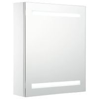 Szafka łazienkowa z lustrem i LED, 50 x 14 x 60 cm