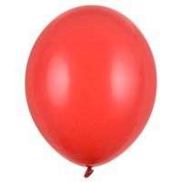Balony "Pastel", czerwone, 12" STRONG,  10 szt
