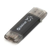 PENDRIVE USB 3.0 + Type-C 32GB BLACK PLATINET