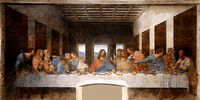 Reprodukcje obrazów Ostatnia wieczerza - Leonardo da Vinci Rozmiar - 80x40