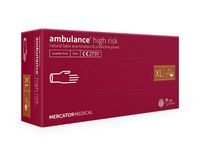 Rękawice lateksowe ambulance high risk XL  50 szt