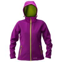 Kurtka softshell z kapt. fiol.-ziel., damska,"s",ce, lahti