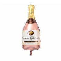 Balon foliowy butelka szampana rose gold, 92 x 48 cm