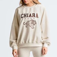 Chiara Wear - Bluza damska oversize GO TIGERS - konopia S/M