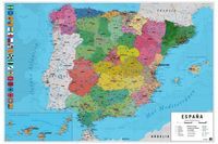 Mapa Hiszpanii - plakat 91,5x61 cm