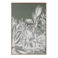 Obraz na płótnie w ramie 63 x 93 cm zielony CANIEZZA