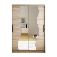 Szafa przesuwna Miami S z lustrem 120cm - pojemna garderoba - TRUFLA