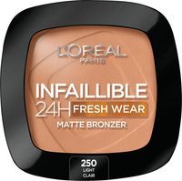 L'Oreal Paris Infaillible 24H Fresh Wear Soft Matte Bronzer matujący bronzer do twarzy 250 Light 9g