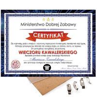 Prezent na Wieczór Kawalerski - Certyfikat, Dyplom na Kawalerskie A4