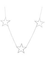srebrny naszyjnik z gwiazdami