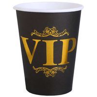Kubeczki papierowe "VIP - Very Important Party", SANTEX, 250 ml, 10 szt