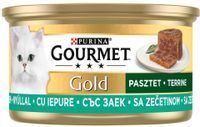 Gourmet Gold Karma dla kotów pasztet z kawałkami królika 85 g