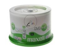 MAXELL DVD+R 4,7GB 16X PRINTABLE FF WHITE CAKE*50 275702.30.TW