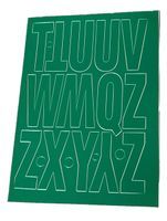 Litery samoprzylepne z folii 10 cm zielone T-Z