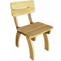 Krzesło z oparciem z drewna sosnowego
