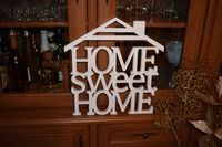 Napis 3D HOME sweet HOME z daszkiem
