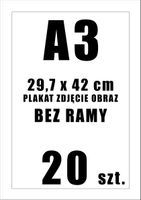 Foto Obraz Plakat - Twoje Zdjęcie na Plakacie 29.7x42 cm A3 / 20 szt.