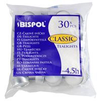 Podgrzewacze Bispol Classic Tealights 4,5h 30 sztuk