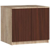 Nadstawka na szafę 60 cm - dąb sonoma-wenge - 2 drzwi